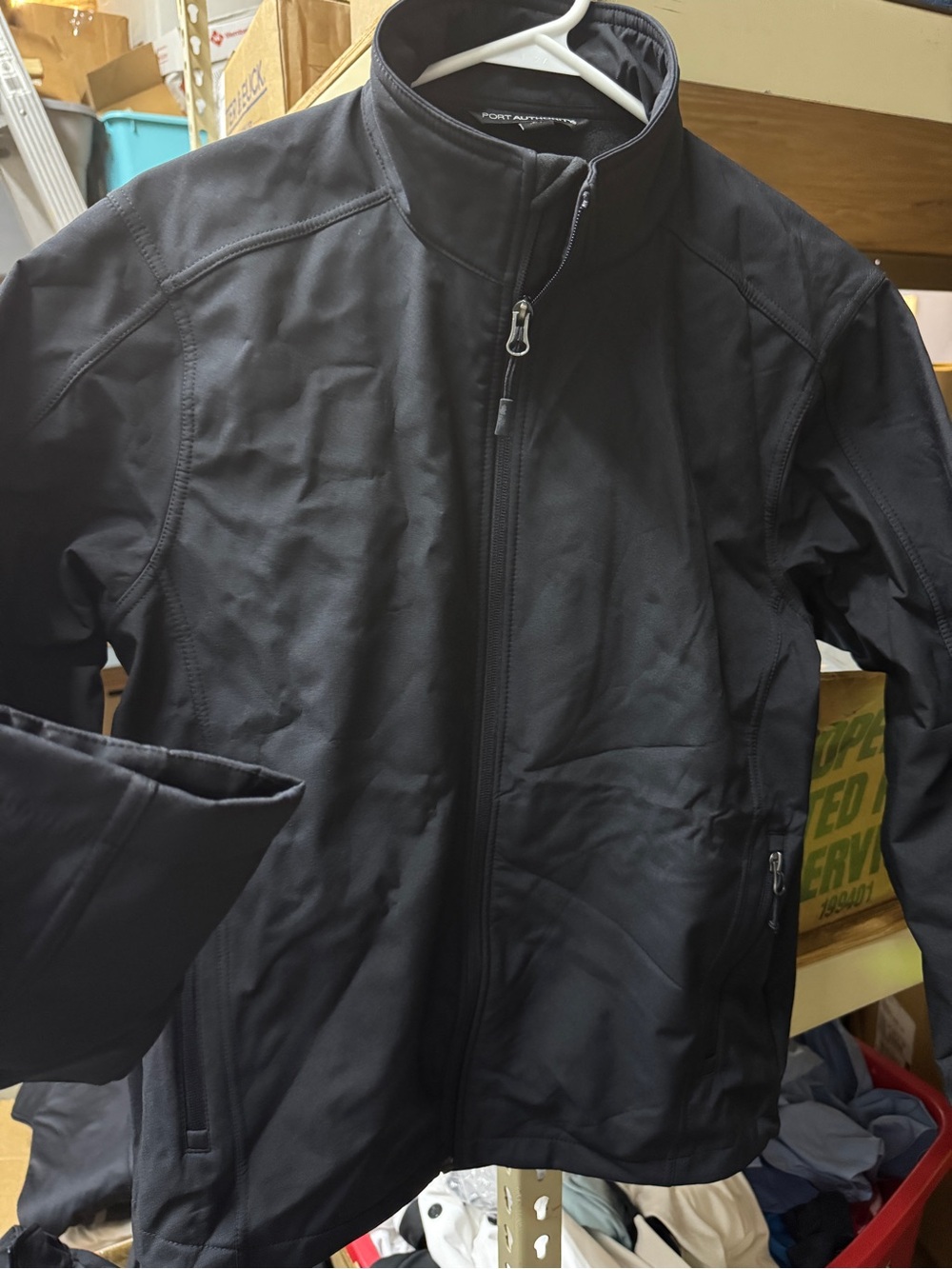 Port Authority Black Lightweight Softshell Shirt Jacket